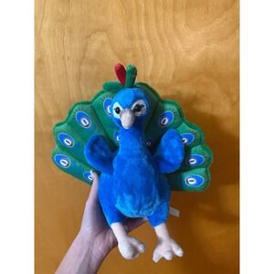 Realistic peacock plush